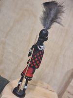Kleine afrikanische Magnet- Holzfigur H 12/18 cm