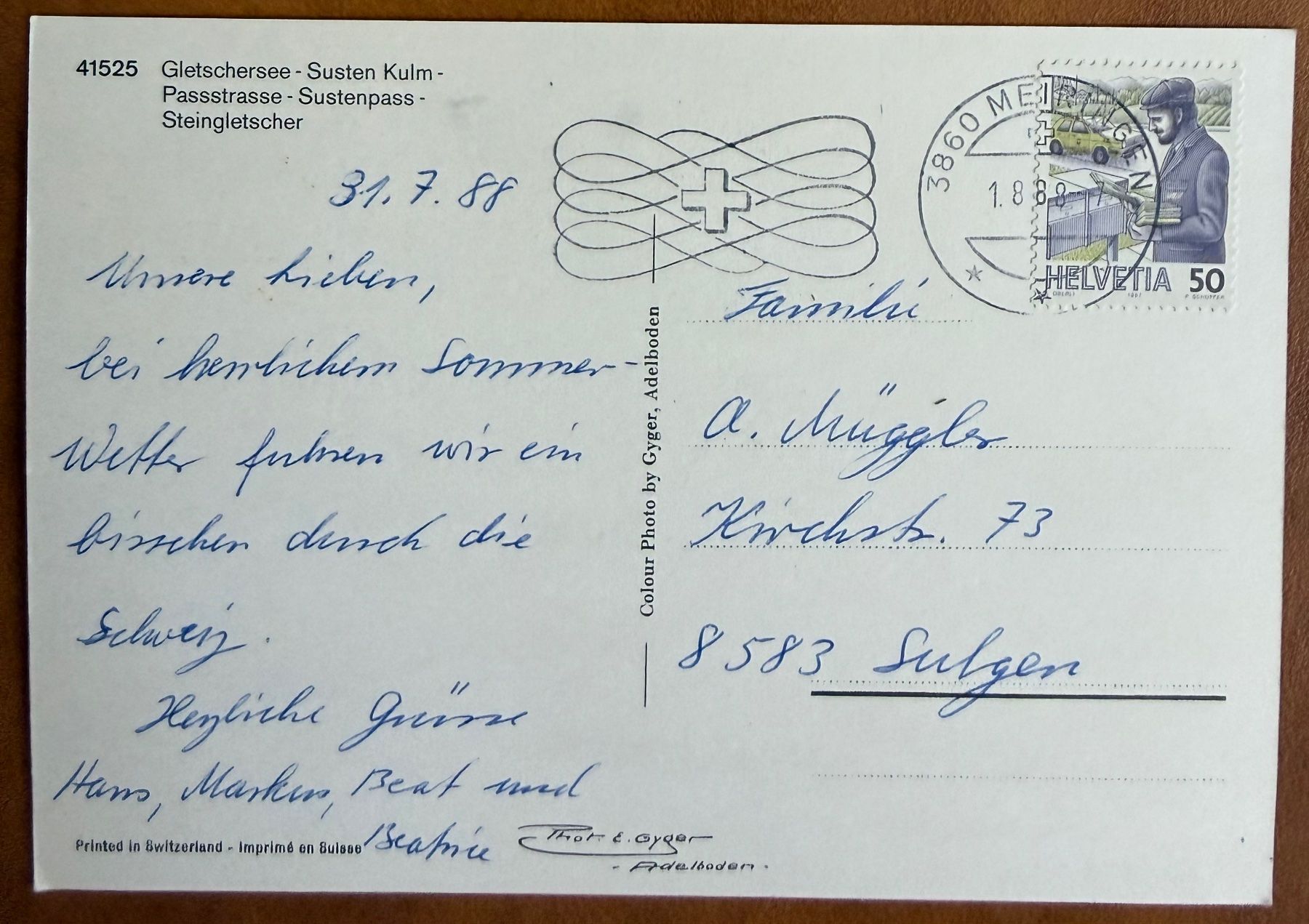 Cartoline postali: Sustenstrasse - Autocar post - Multivue - AK – Usato da Lutry venduto da Ediego 3