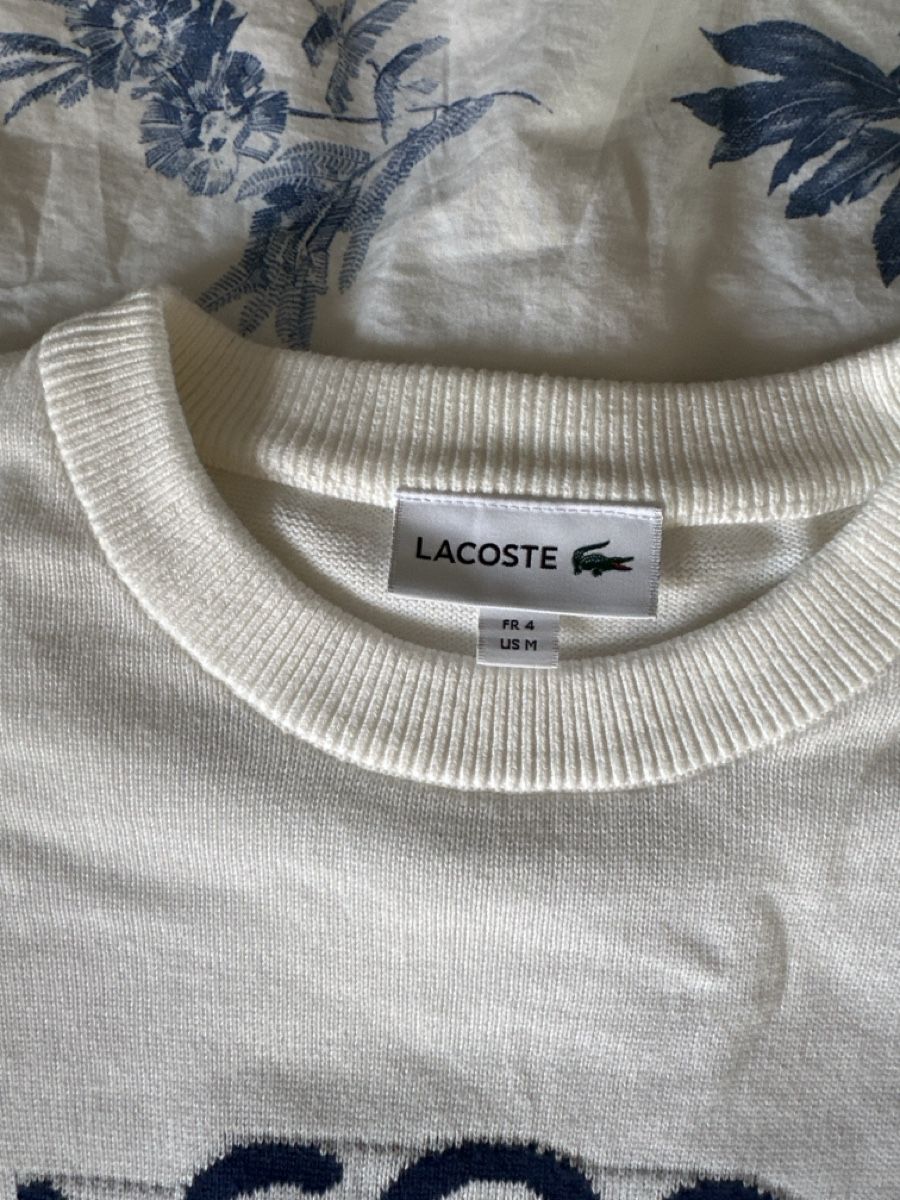Lacoste Maglioni & Felpe: Lacoste Pullover weiss Gr. M  – Usato da Bassersdorf venduto da Ayumiyamaguchi 2