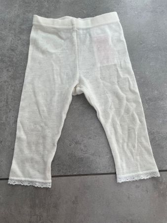 Name it, Leggings, Merinowolle,Spitze, Creme, Gr. 68, w. Neu