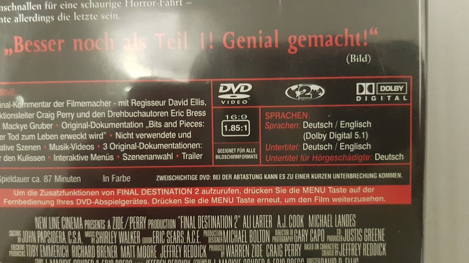 Tous les DVDs: DVD Final Destination 2 – D'occasion à Oetwil am See par fineli2 1