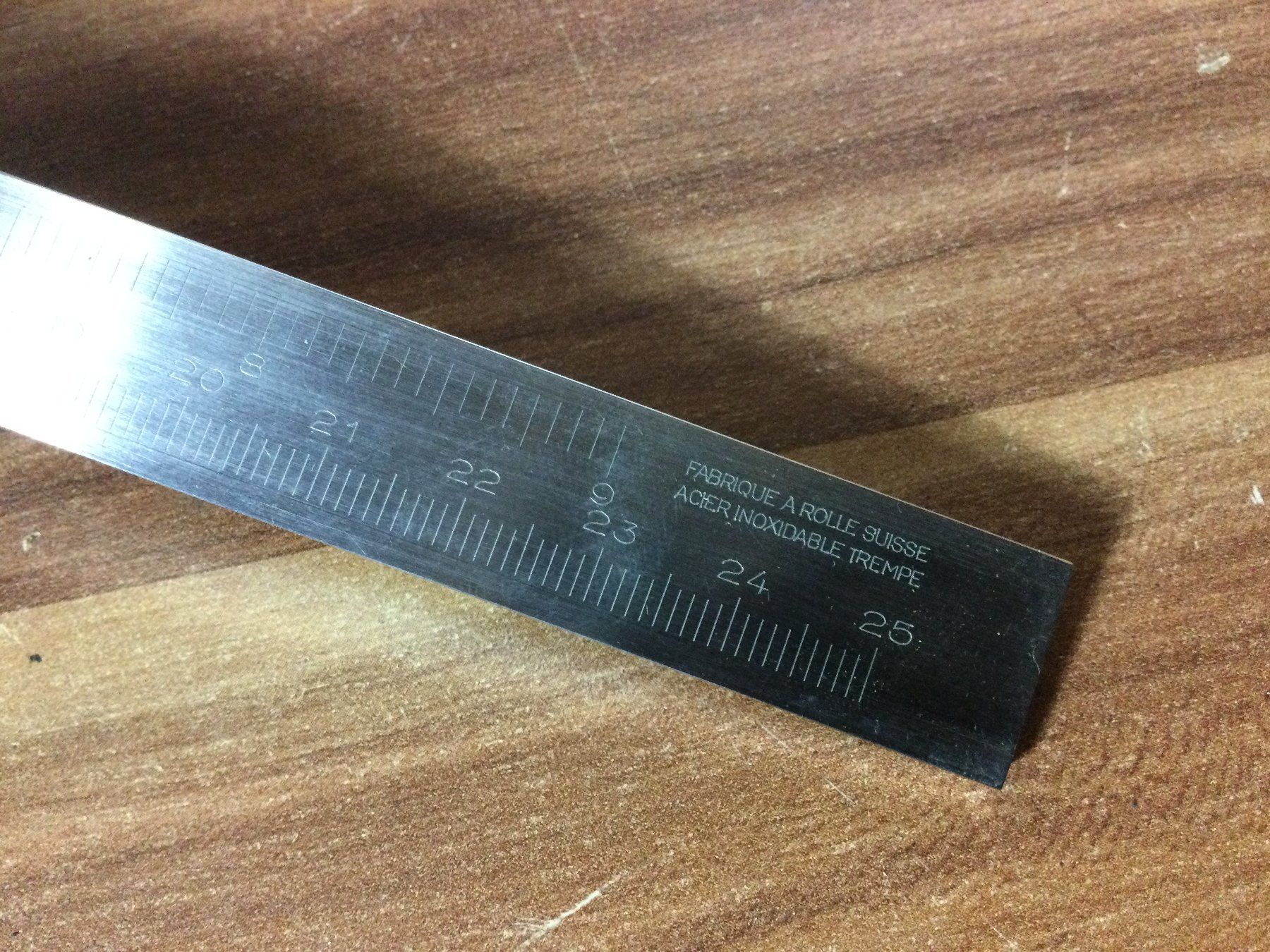Attrezzi da lavoro: Alter Etalon Messschieber in Box  mit Signatur – Usato da Wangen SZ venduto da kuriosum12 3