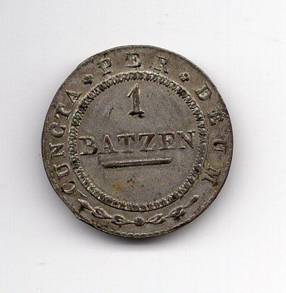 Tutti le monete: (1676) Solothurn, 1 Batz 1811, stgl – Usato da Rüthi (Rheintal) venduto da erdnuessli1 1