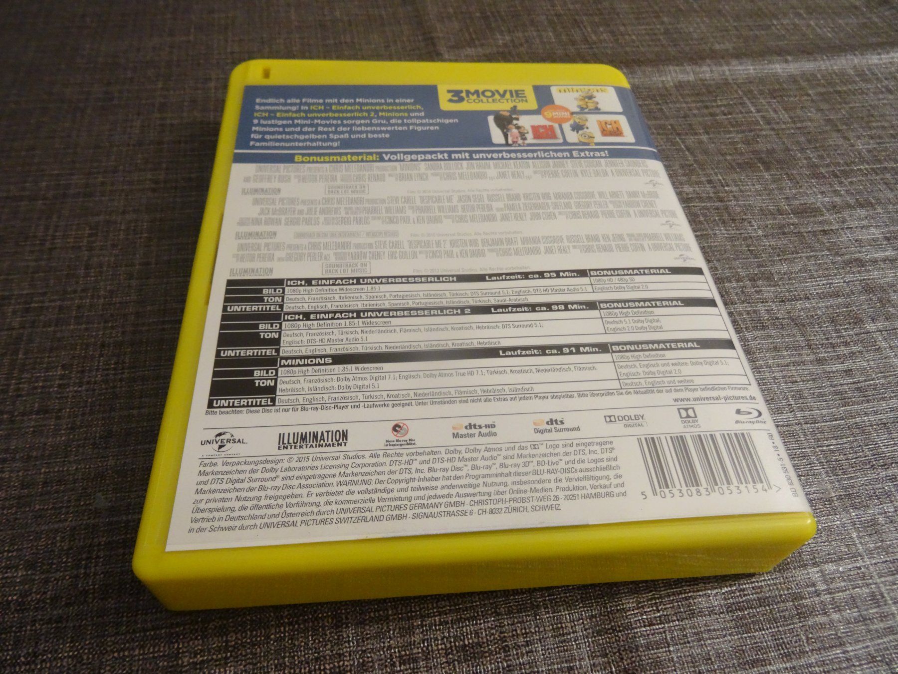 Tutti i DVDs: Minions & Ich EINFACH  UNVERBESSERLICH Collection Blu-ray – Usato da Olten venduto da Disc-Verkauf 3