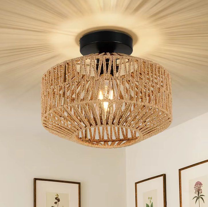 Lampadari & plafoniere: Deckenleuchte aus Hanfseil – Nuovo e nell'imballaggio originale da Geneve venduto da Titi2008 1