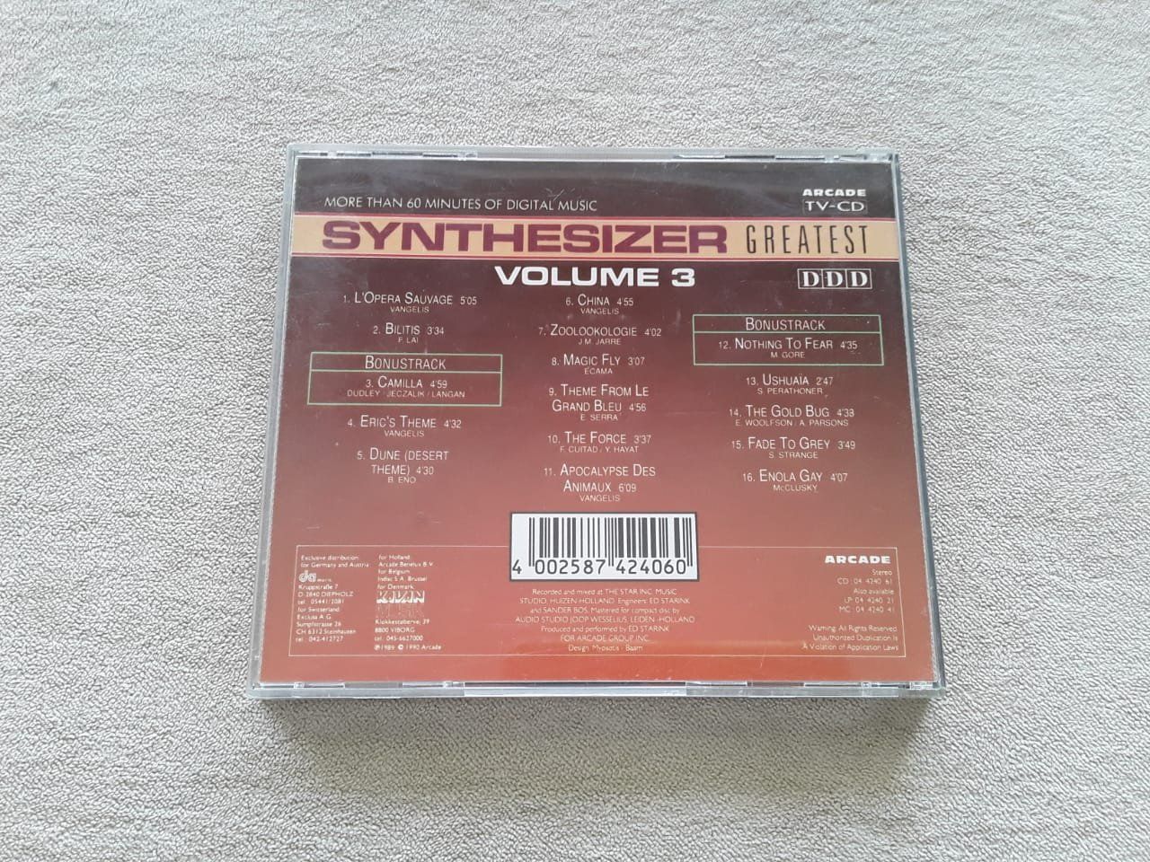 CD: Synthesizer Greatest Vol.3 – Usato da Lenzburg venduto da Sepulmander 3