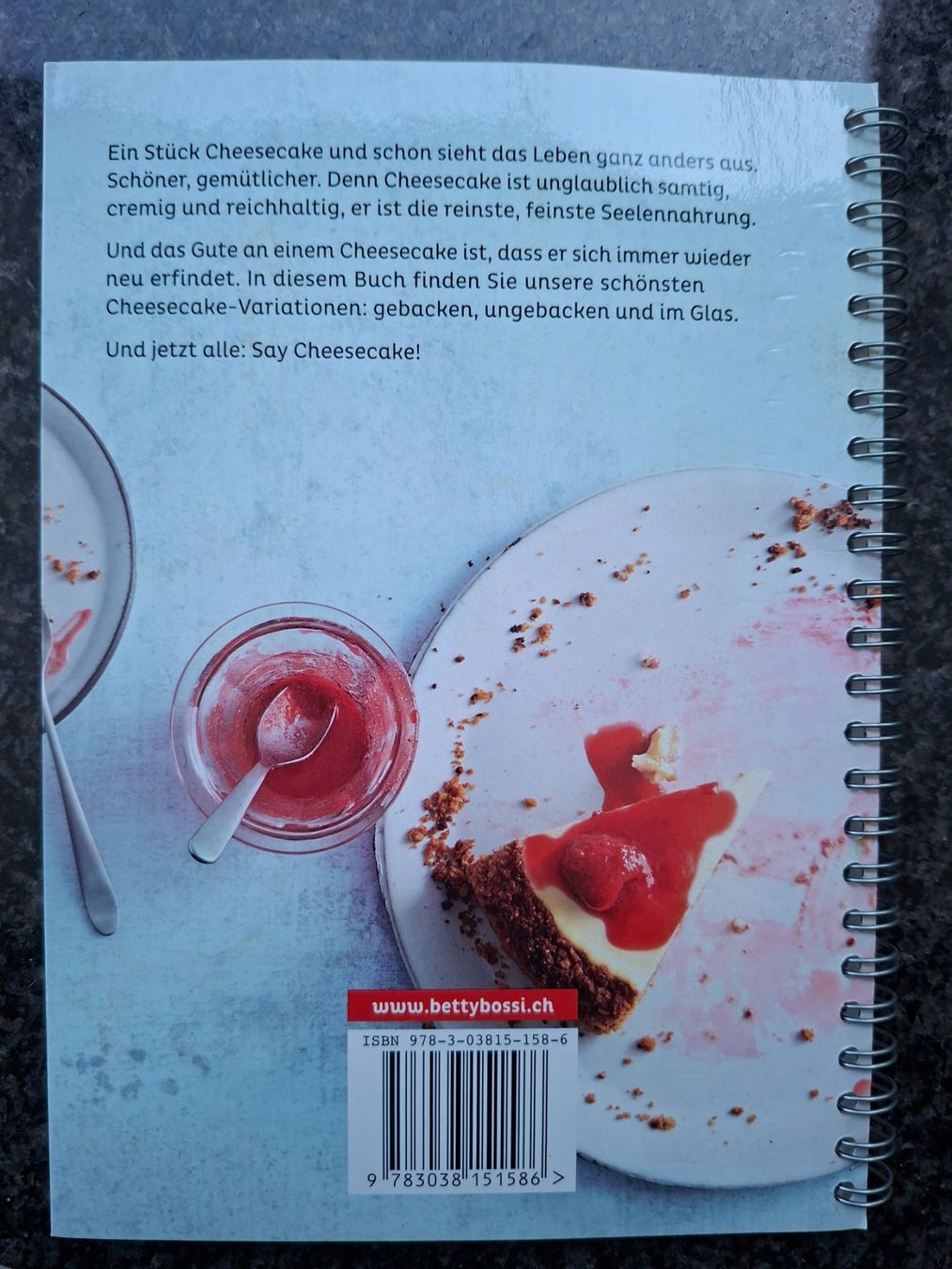 Libri: Betty Bossi; Cheesecakes – Usato da Boniswil venduto da Totomat-Lady2 1