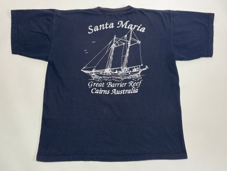 Vintage Y2K Sailing Santa Maria Australia Gr boxy L