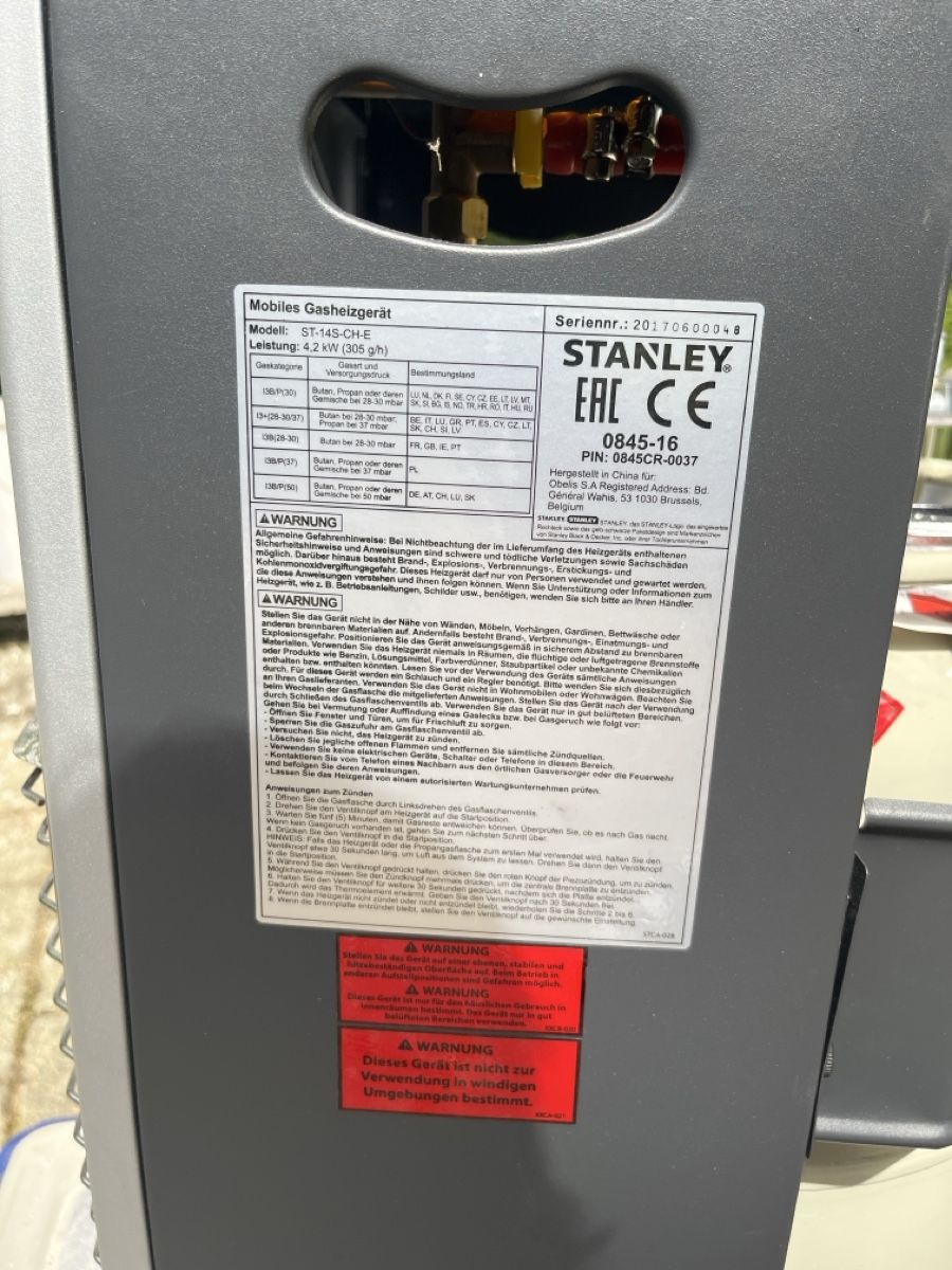 Stanley Radiatori: Stanley Gasheizer mitFlasche guter Zustand – Usato da Rodersdorf venduto da julxsch 2