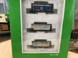 Arnold HN6030, SBB CFF Bierwagen Set, Spur N 1:160 Top!