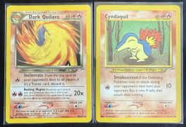 Dark Quilava & Cyndaquil Pokemon Neo Destiny - 39 & 61/105