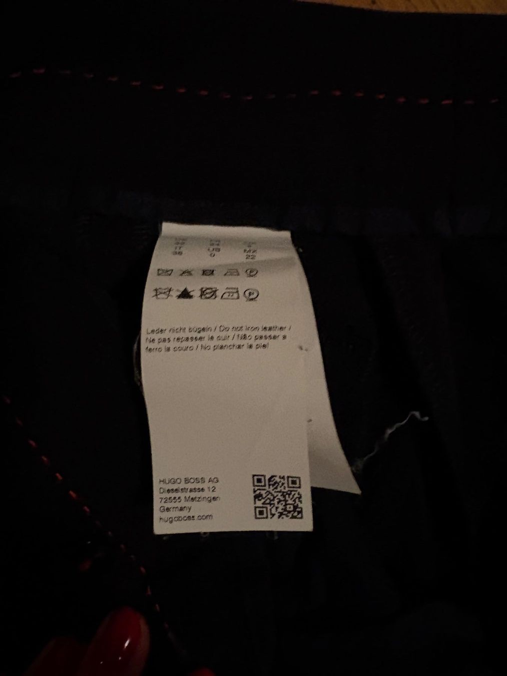 Hugo Boss Pantaloni: Blaue Anzughose von HUGO BOSS, Gr. 32 – Usato da Zürich venduto da triangular 8