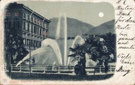 Lugano, Litho, Giardino Publico, 1902. Top! Künzli