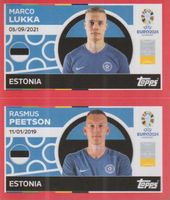 EURO 2024 Topps sticker ESTONIA EST 6 - 7 LUKKA / PEETSON