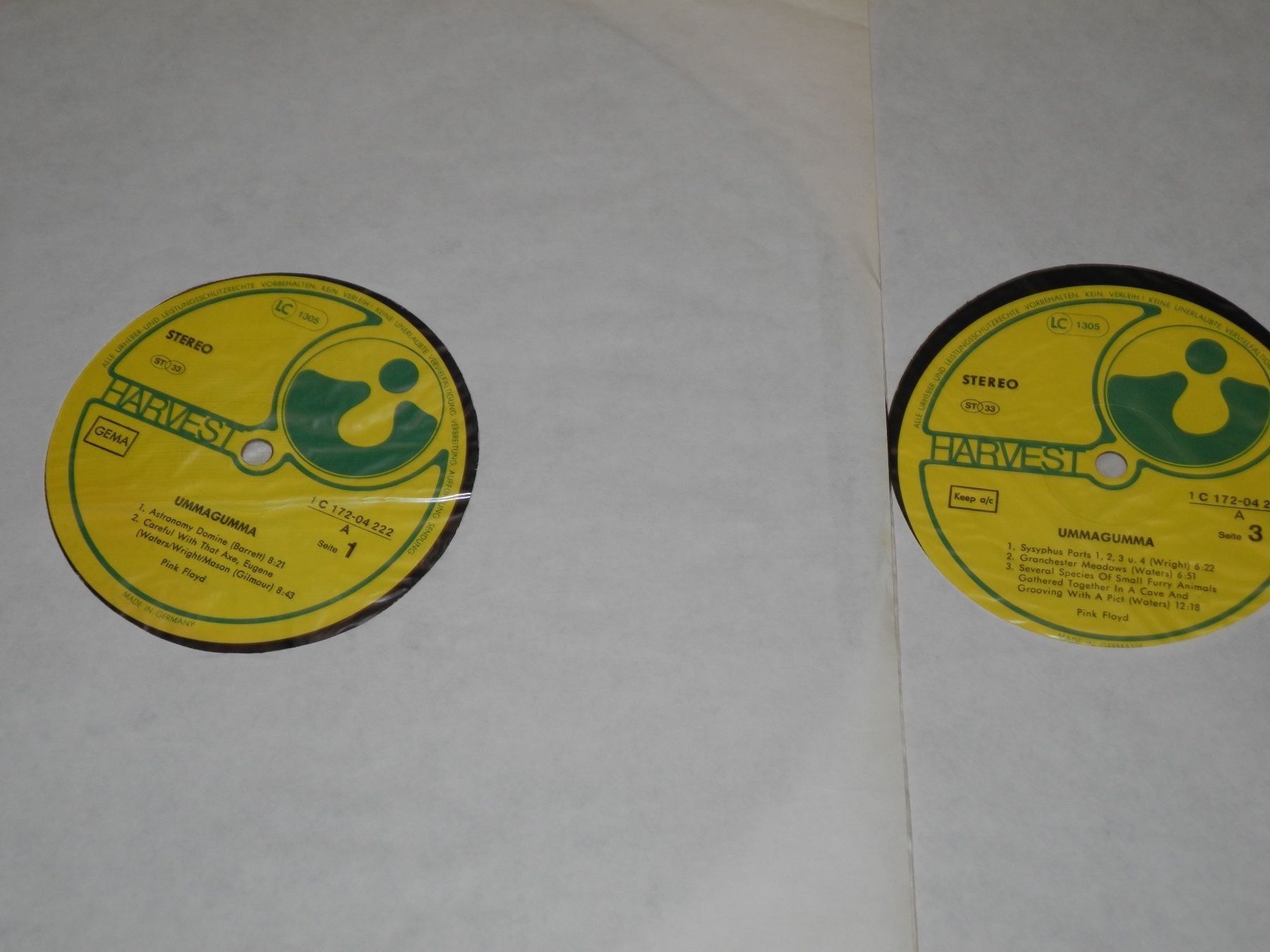 Dischi in vinile: PINK FLOYD: UMMAGUMMA - HARVEST - 2 LPs – Nuovo (secondo la descrizione) da Fahrwangen venduto da Swirl2 4
