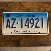 🇺🇸 U.S. Autoschild, Connecticut AZ-14921- ORIGINAL