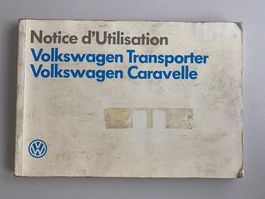 VW Transporter/Caravelle Betriebsanleitung Französisch/1989
