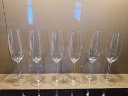 6 Champagnergläser
