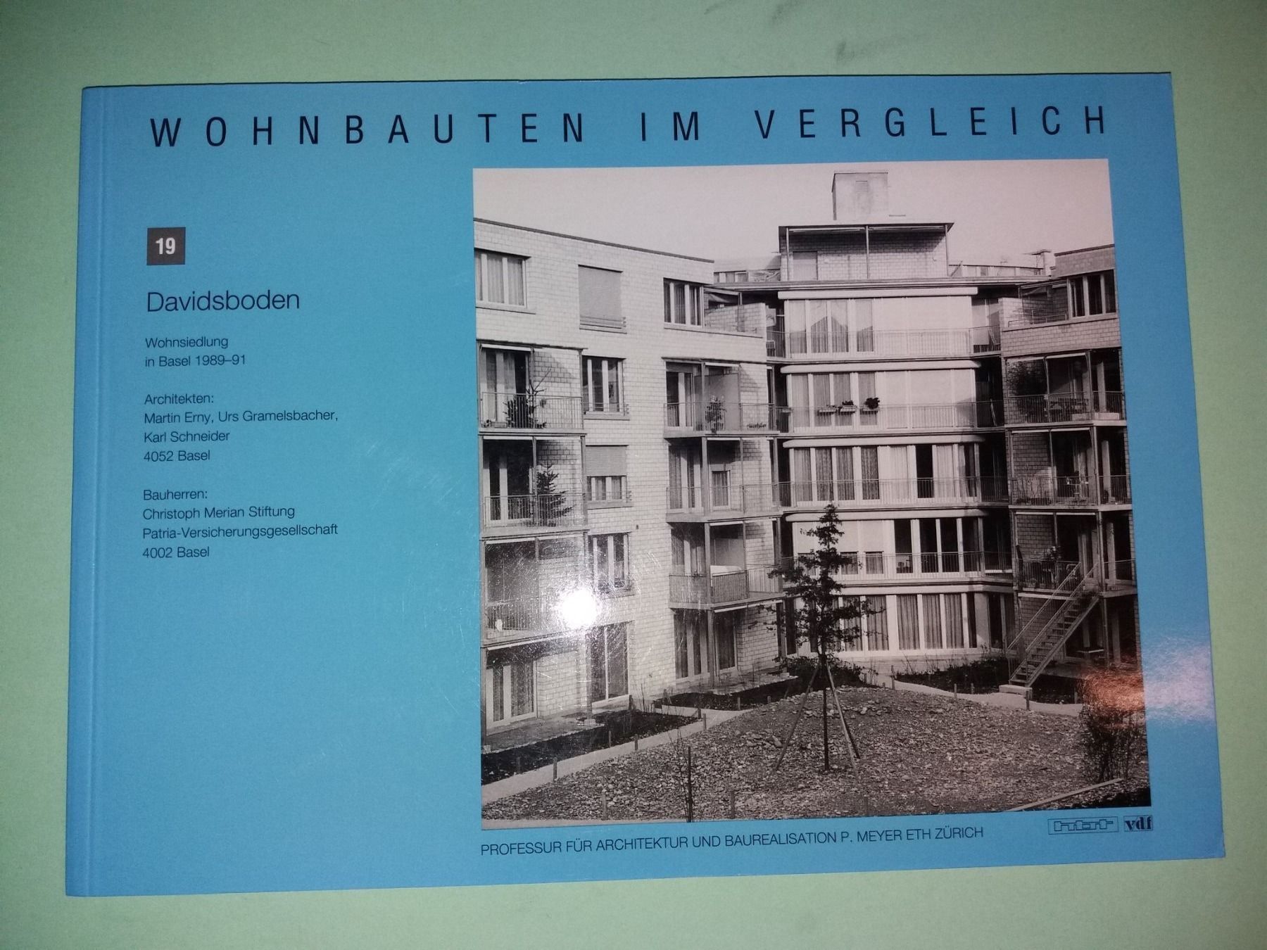 Livres: WOHNBAUTEN Davidsboden Architektur BASEL – D'occasion à Welschenrohr par Regool