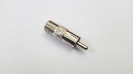 Adapter F-Buchse auf Cinch-Stecker