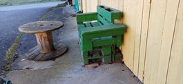 Mobilier de jardin palette, banc bois