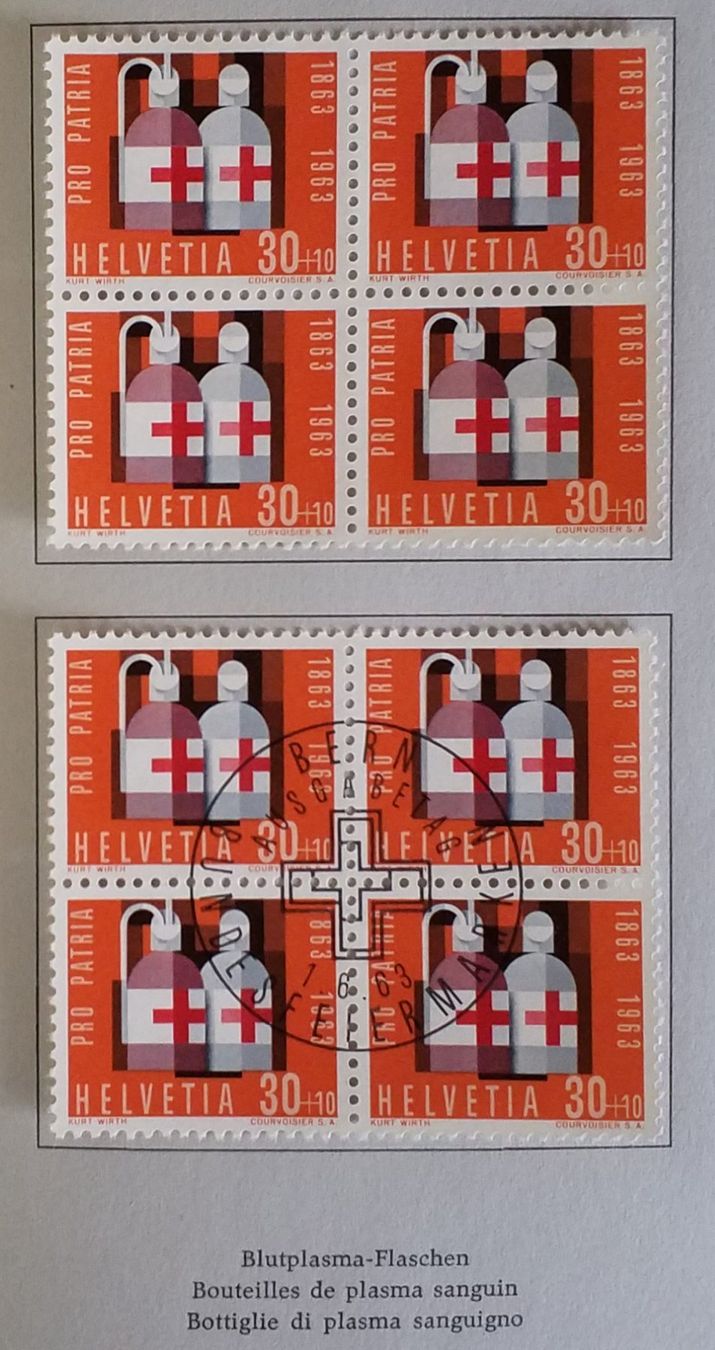 Tutti i francobolli: 1963, Geschenkheft Pro Patria ET, im 4-Block 45.-++ – Nuovo (secondo la descrizione) da Baden venduto da Eggi 6