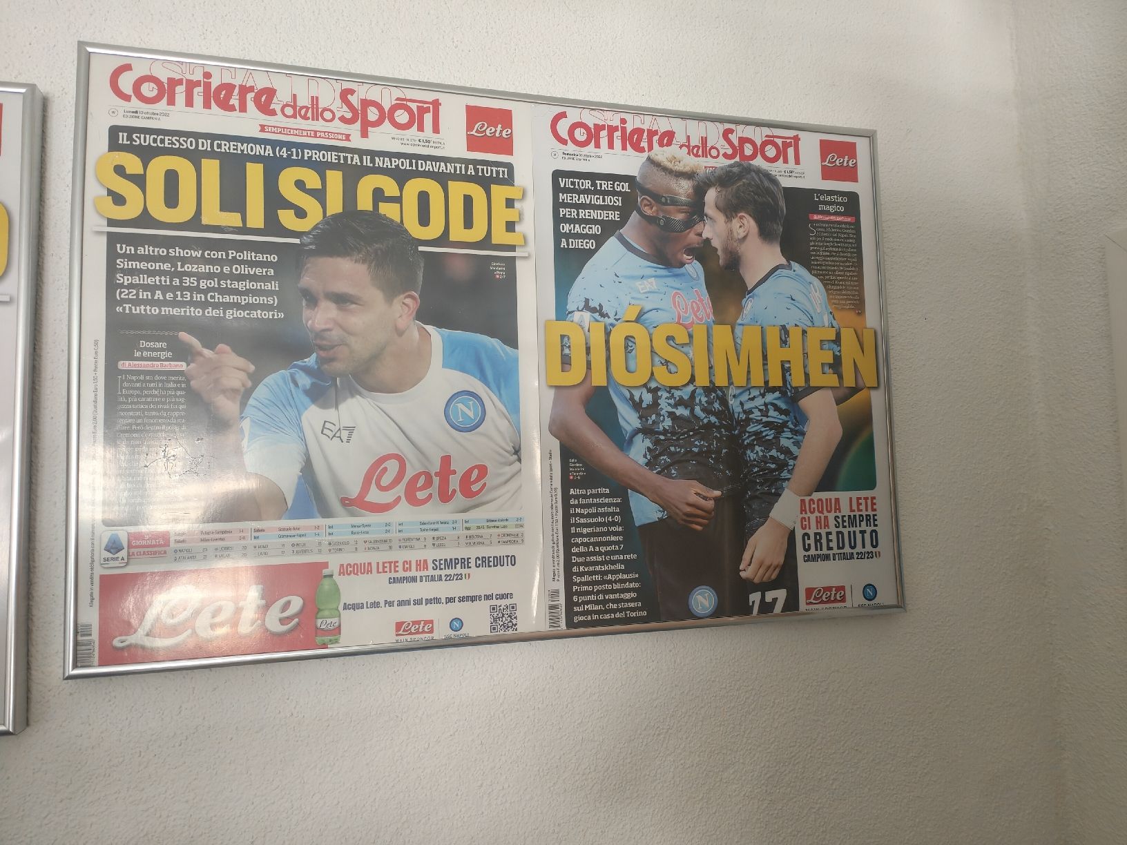 Posters & Illustrations: ssc napoli 4 bilder mit rahmen – Neuf (Voir description) à Schöftland par magicX01 3