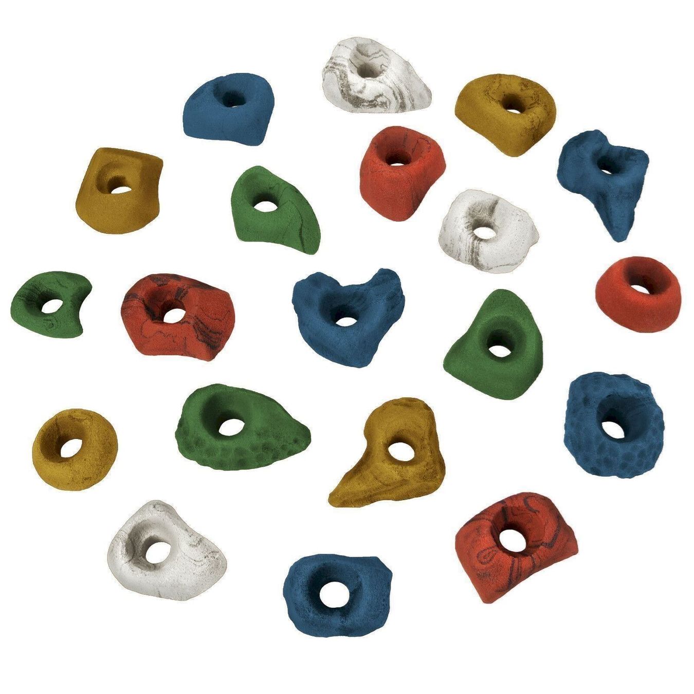 Attrezzatura da arrampicata: ALPIDEX Klettergriffe S 40 Stück bunt – Nuovo e nell'imballaggio originale da Bottighofen venduto da zaap