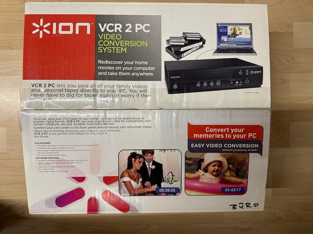 Convertitori: Ion VCR 2 PC Video Konvertierungssystem – Usato da Ebertswil venduto da Joy8