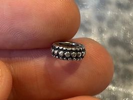 Pandora Charm Spacer mit Muster, 925er Silber ✨