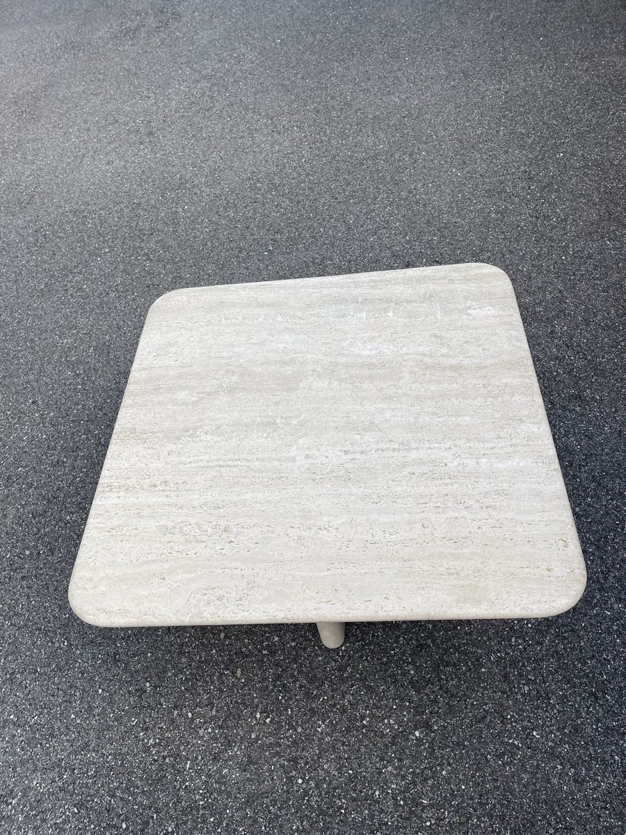 Tavoli: Travertin Couchtisch 100x100 cm – Usato da Grenchen venduto da Nur_2540 3