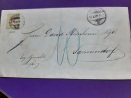 alter Brief von Lenzburg-Fahrwangen-Sarmenstorf 1888