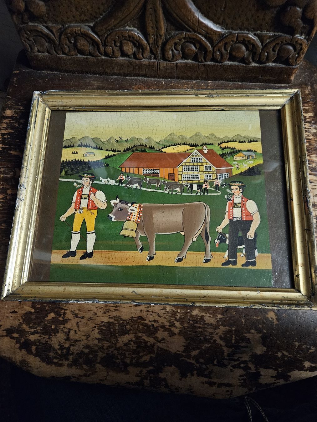 Tableaux: gemälde appenzell – Défectueux à Schwellbrunn par Omega-alpha 3