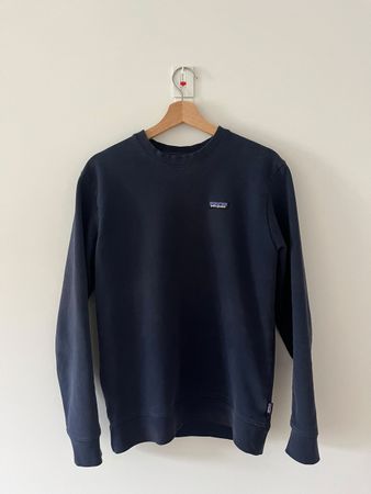 Felpa Patagonia blu scuro girocollo cotone taglia M