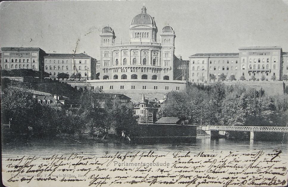 Ansichtskarten: BERN Parlamentsgebäude um 1900 – Gebraucht aus Jona von philajona
