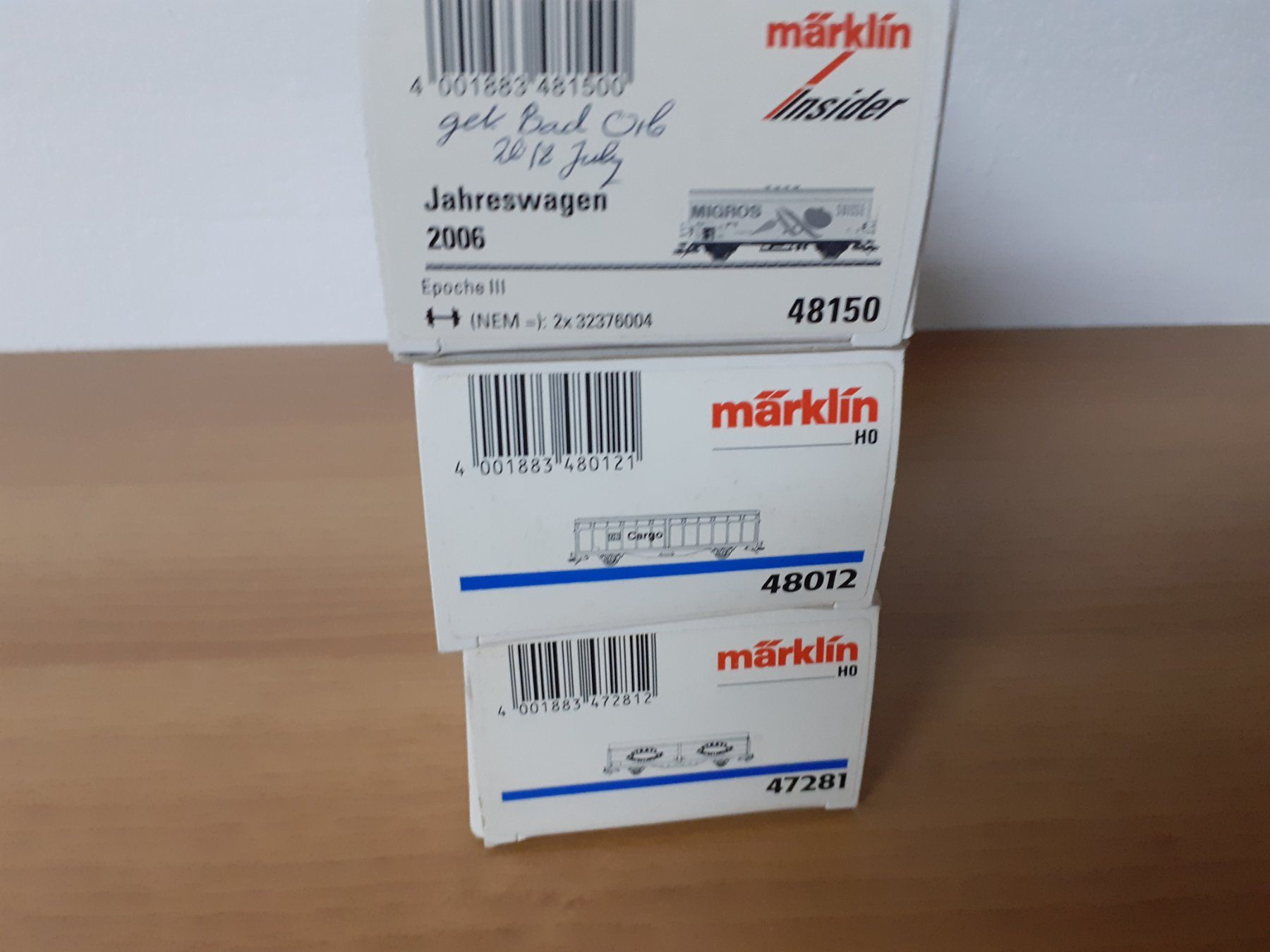 Märklin Trains électriques: 3 Märklin-Güterwagen  H0 – Neuf (Voir description) à Arbedo par aladino666 1