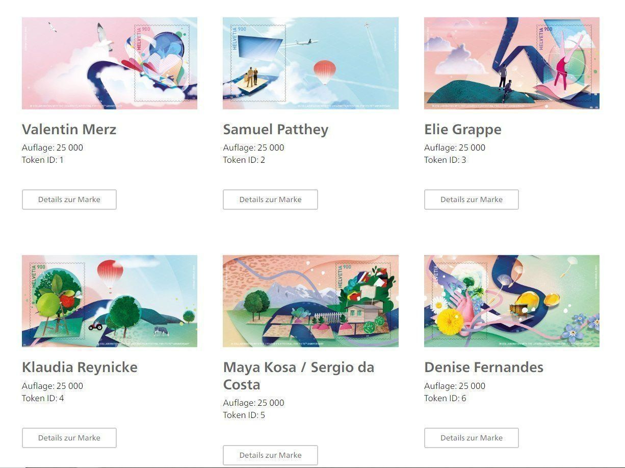 Tutti i francobolli: Swiss Crypto Stamps 2.0 / Briefmarken mit NFT – Nuovo e nell'imballaggio originale da Zürich venduto da Allerlei_Shop 3