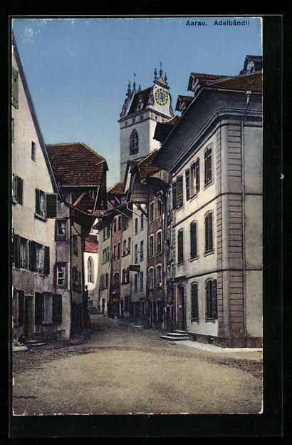Cartoline postali: AK Aarau, Adelbändli, Strassenpartie – Usato da Berlin venduto da bartko-reher