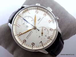 IWC PORTUGIESER CHRONOGRAPH IW3714 AUTOMATIK CERVICED 2018