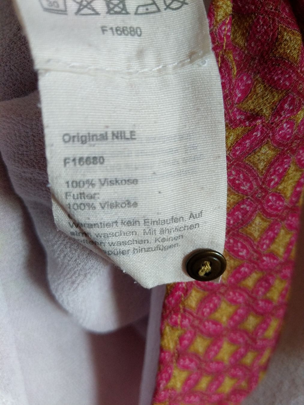 Nile Camicette: Nile Bluse, Viskose, Glockenärmel, pink, Gr. 38 – Usato da Oberdiessbach venduto da melvinj 3