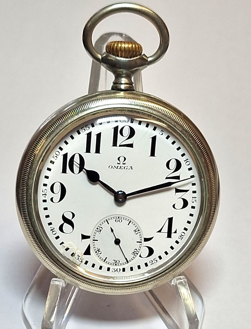 Omega Orologi: Antike Seltene Omega Eisenbahn T.Uhr. – Usato da Madiswil venduto da Willys4