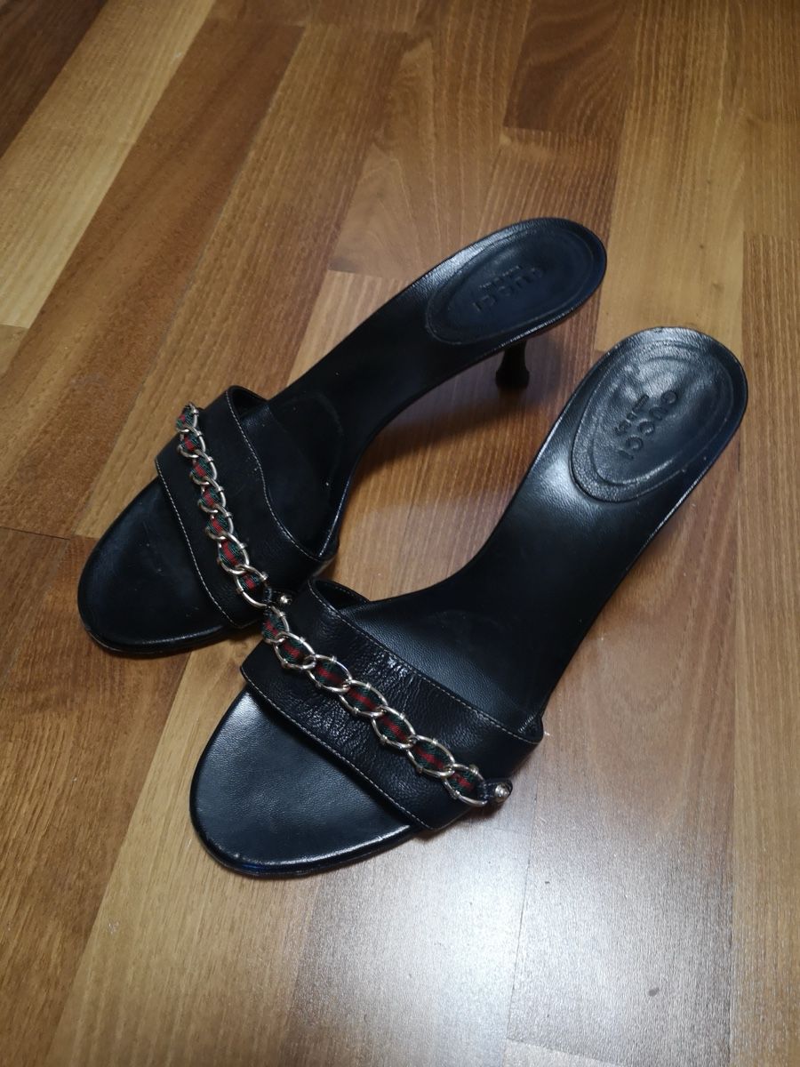 Gucci Damenschuhe: Gucci Mules Vintage Y2K Leder – Gebraucht aus Bern von LoveVintageY2K