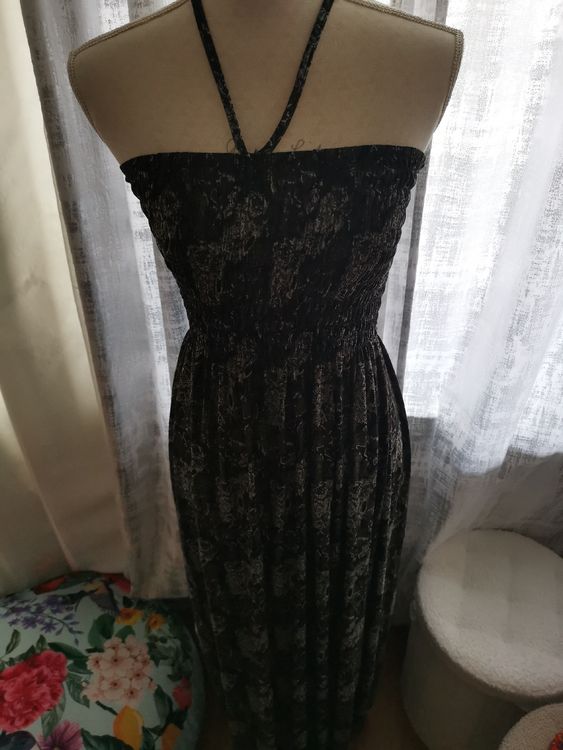 Robe Bustier Noire Neuve - Taille 38 - Femme - Longueur Genou - Sans Marque
