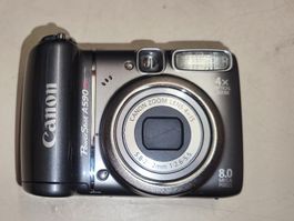 Canon PowerShot A590 IS (8.0 MP, 4x Zoom) – Für Bastler