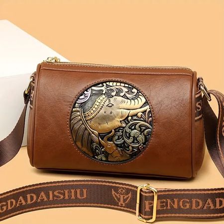 Elegante Schultertasche mit Elefantendesign