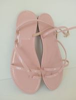 Riemchensandalen Sandalen Pink Gr. 38 Vie NEU Lack - Optik