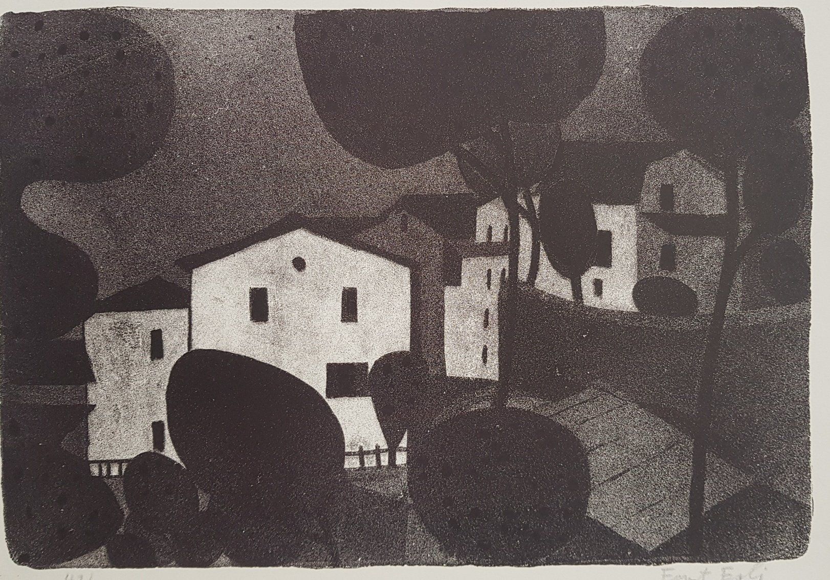 Grafica & Litografie: Ernst Egli -   Schweizer Kunst  -  Swiss Art – Usato da Horw venduto da Kunstreich7 4