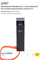 Standascher Wandascher, f. Aussenbereich, UV-resistent besch