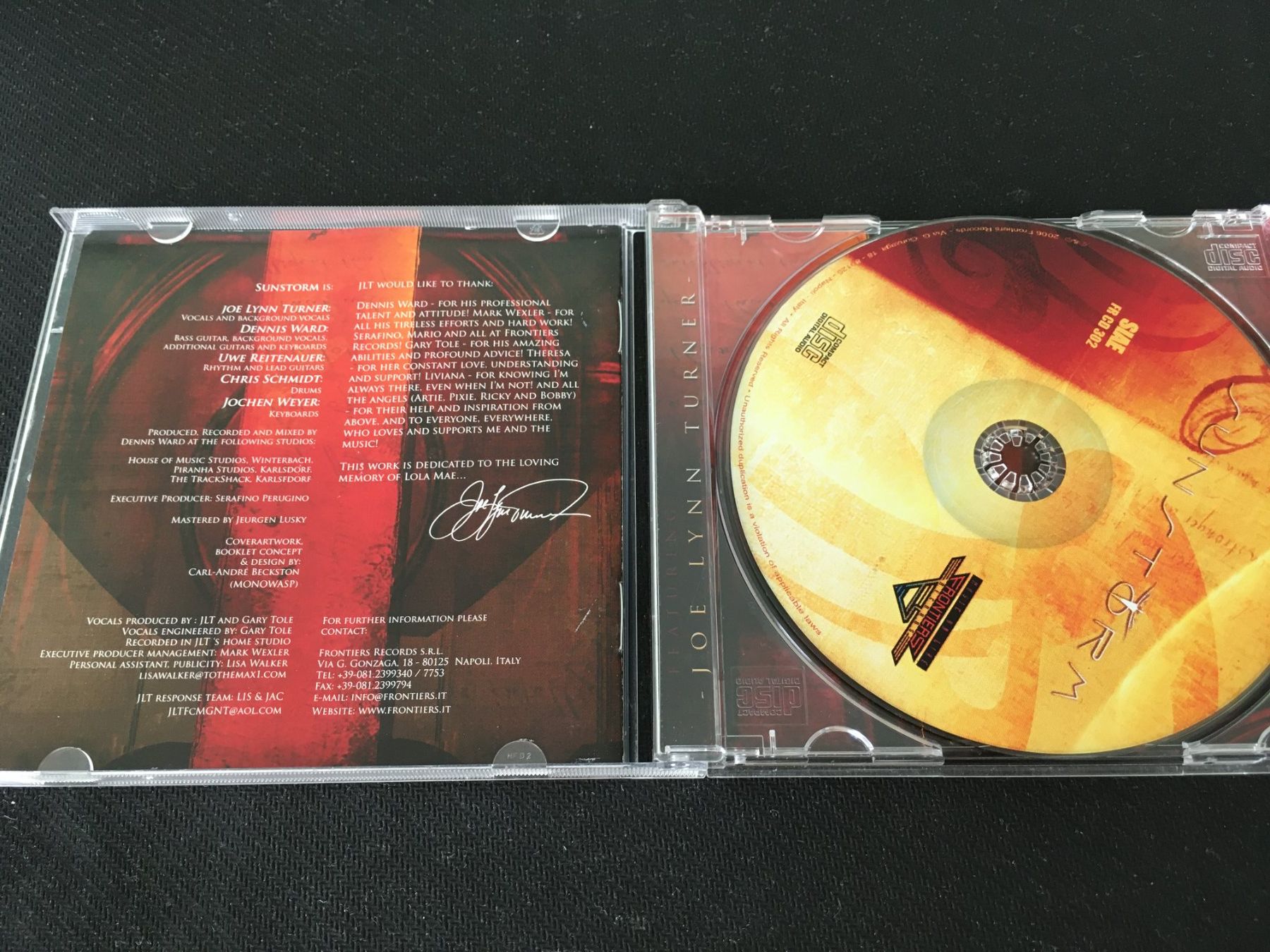 CDs: Sunstorm Featuring Joe Lynn Turner -CD- – Gebraucht aus St.Gallen von MedienJoe 1