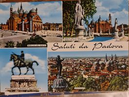 Vintage Postkarte Padua Italien 1975